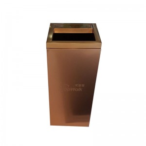 不銹鋼方形頂開口垃圾桶